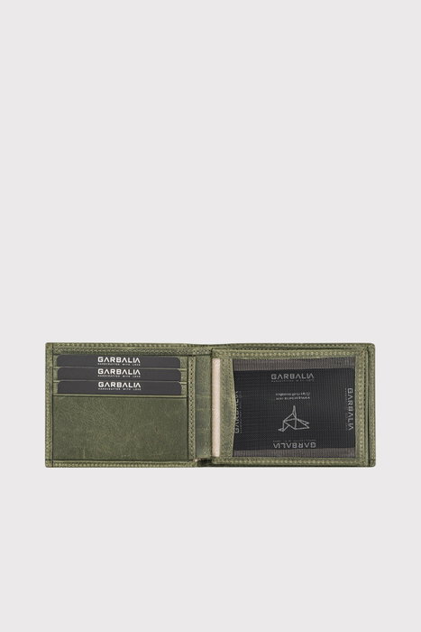 Zoozie Bags Liverpool Crazy Cartera de caballero piel 100% auténtica verde 11x2x8.5cm